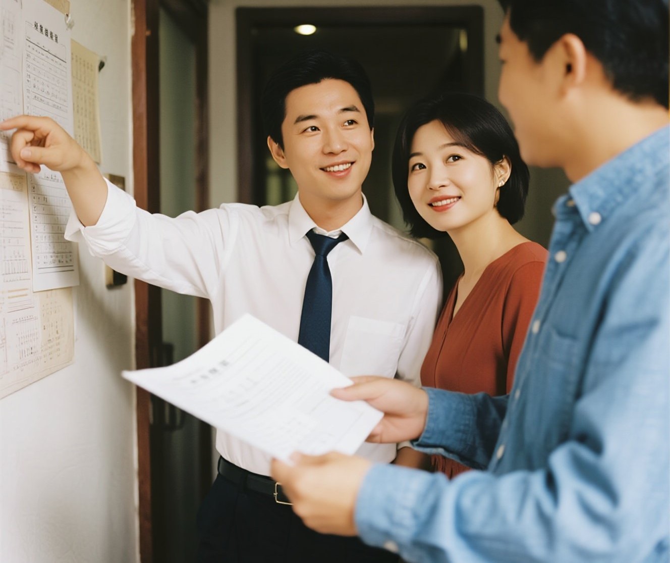 一对夫妇正在找房子