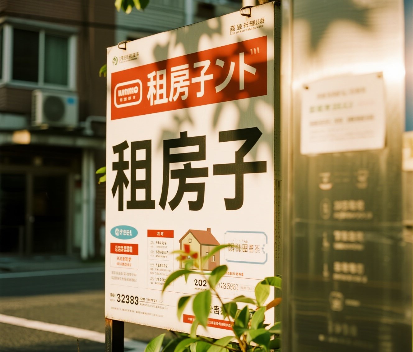 一位租客正在看房子